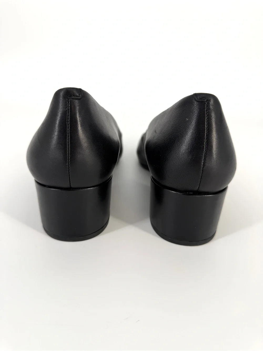 Easy Spirit Black Leather Comfort Block Heel Pumps 10 Office Airline Crew Career